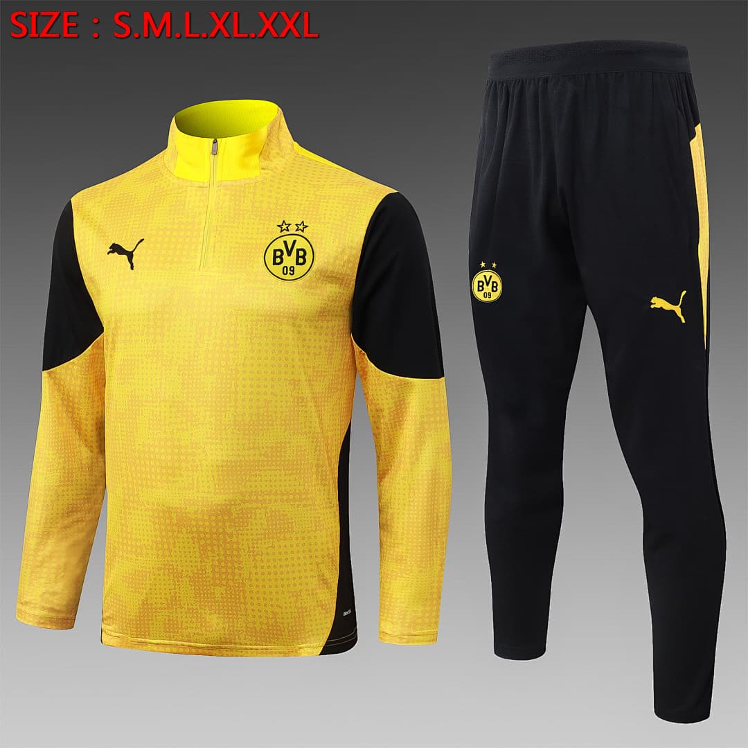 Fato de Treino Borussia Dortmund Manga Longa 2026/27 — Amarelo