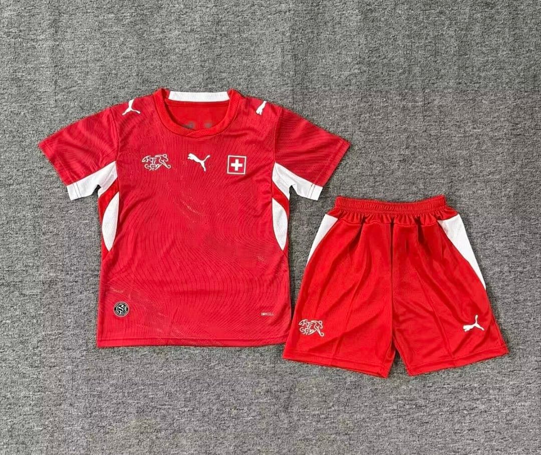Kit Infantil Seleção da Suíça Home 2026/27 — Seleção Suíça