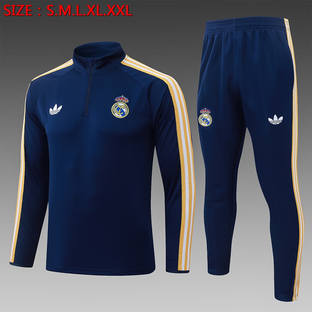 Fato de Treino Real Madrid Manga Longa 2026/27 — Azul Royal
