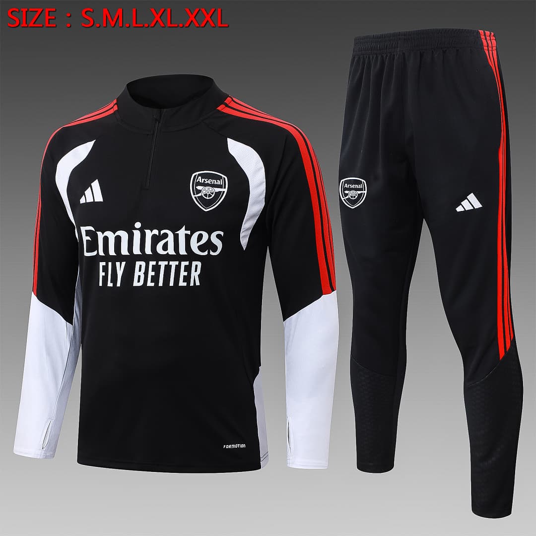 Fato de Treino Arsenal Manga Longa 2026/27 — Preto
