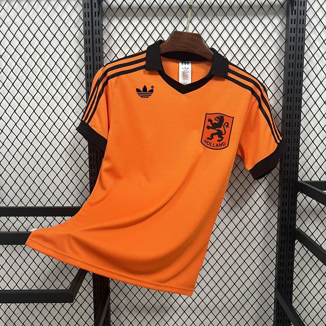 Camisola Retrô Seleção da Holanda 1980