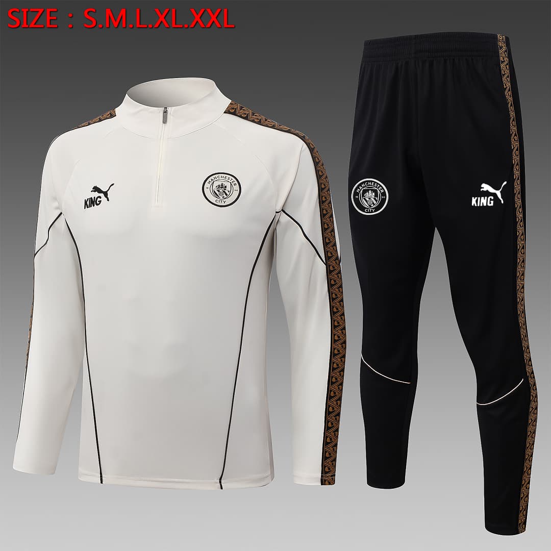 Fato de Treino Manchester City Manga Longa 2026/27 — Bege