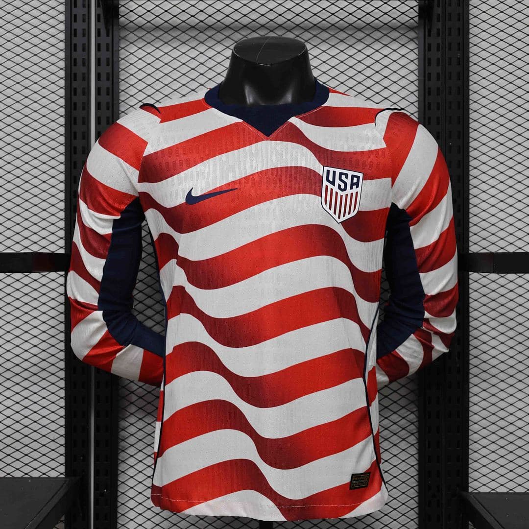 Camisola Manga Longa Seleção dos EUA Home 2026/27 — Versão Jogador