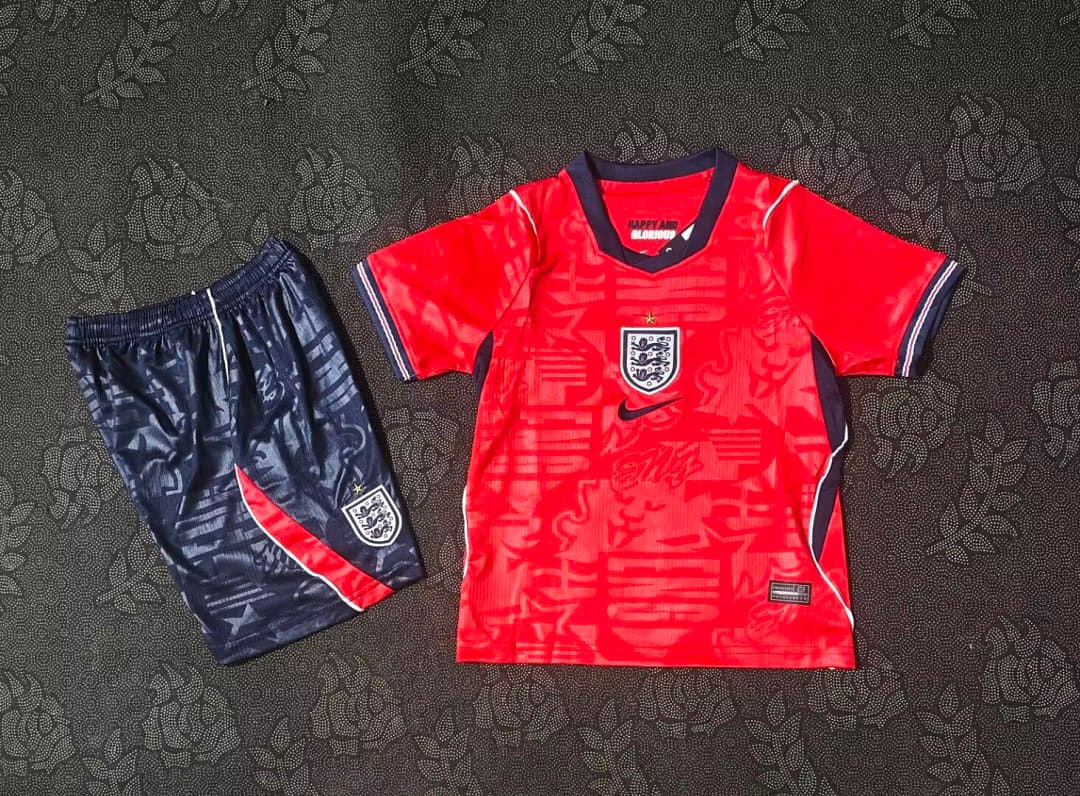 Kit Infantil Seleção da Inglaterra Away 2026/27 — Seleção Inglaterra