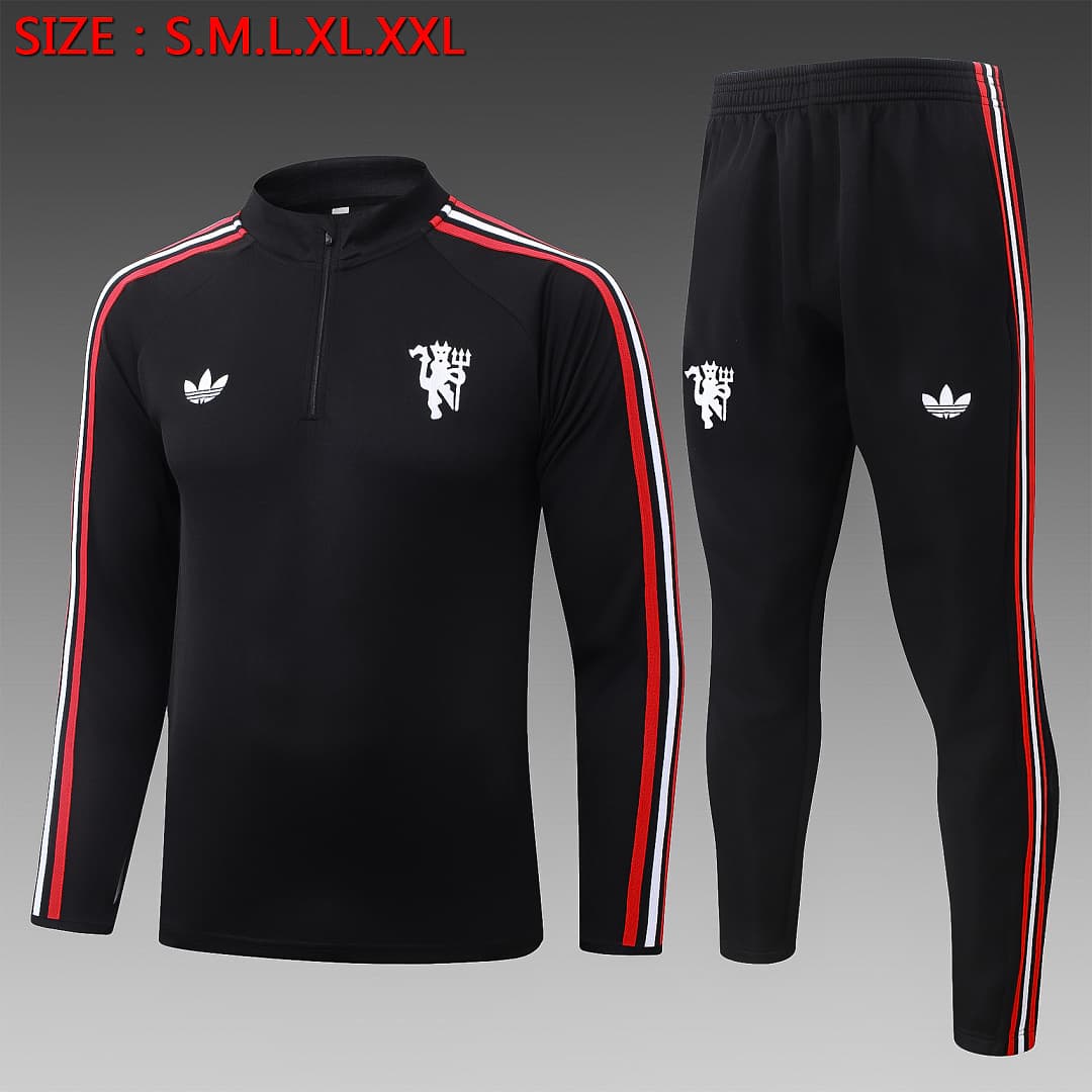 Fato de Treino Manchester United Manga Longa 2026/27 — Preto