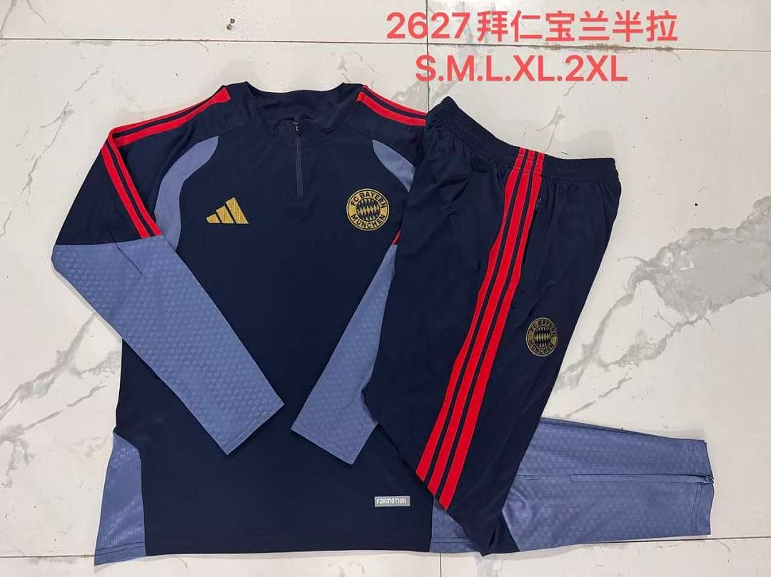 Fato de Treino Bayern Munich Manga Longa 2026/27 — Azul Royal