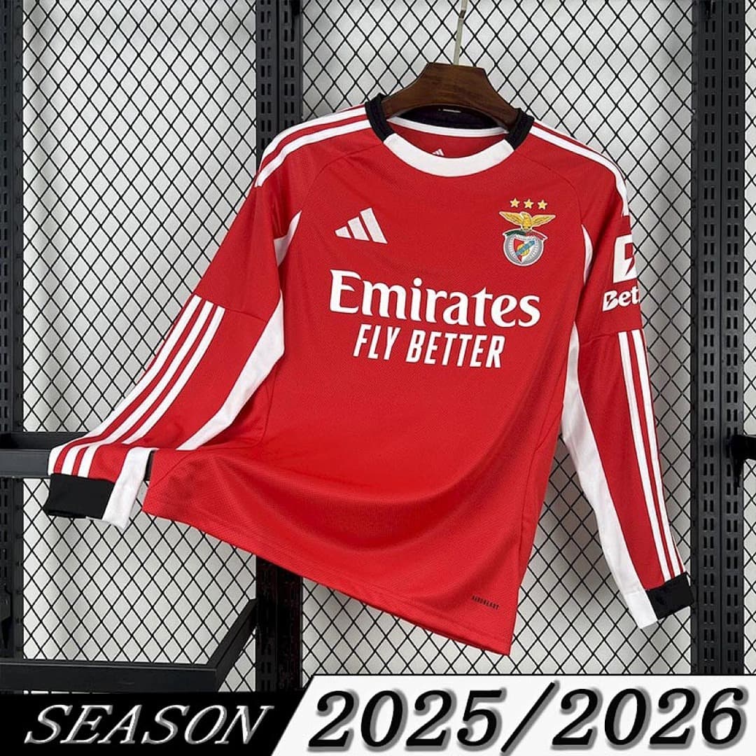 Camisa Benfica Home 2025/26 Manga Longa