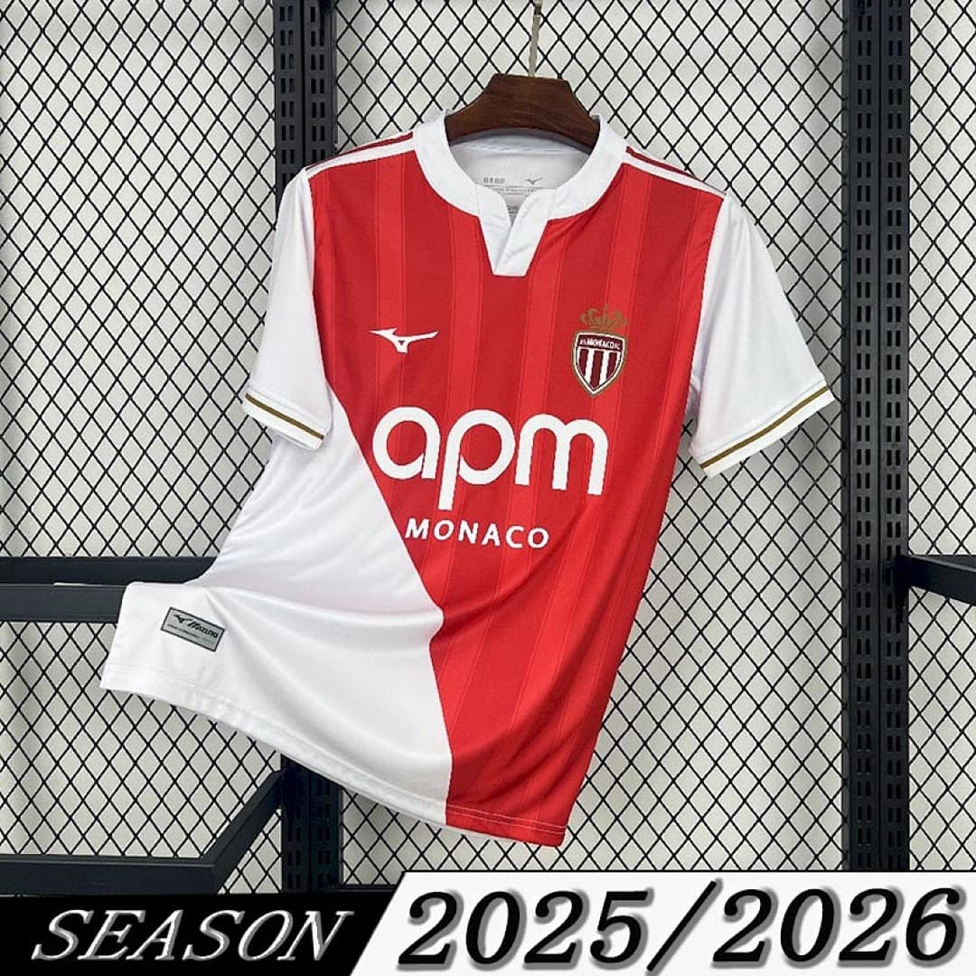 Camisa Monaco Home 2025/26 — Versão Jogador