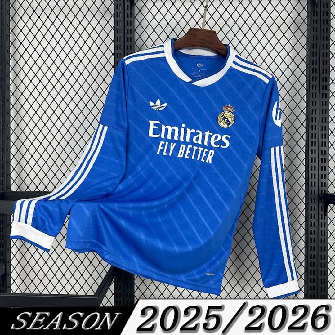 Camisa Real Madrid Manga Longa Third 2025/26