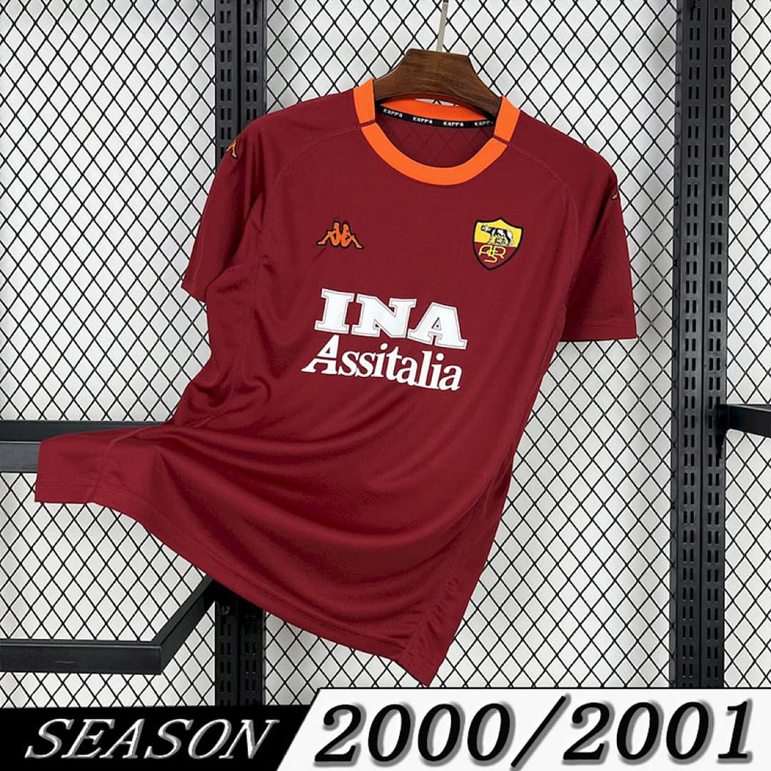 Camisa Retrô Roma 2000/01