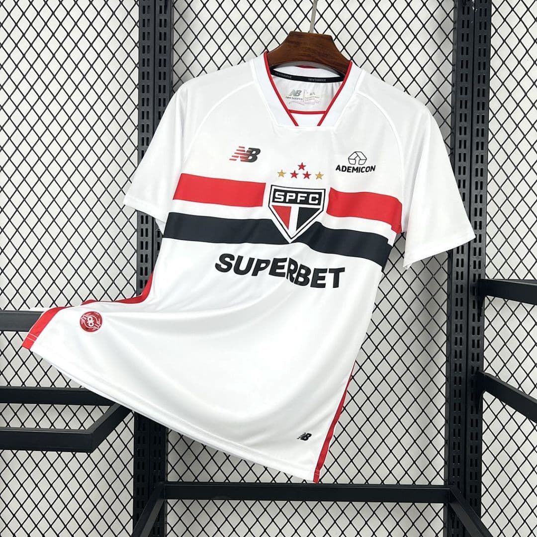 Camisa São Paulo Home 2025/26 Manga Longa
