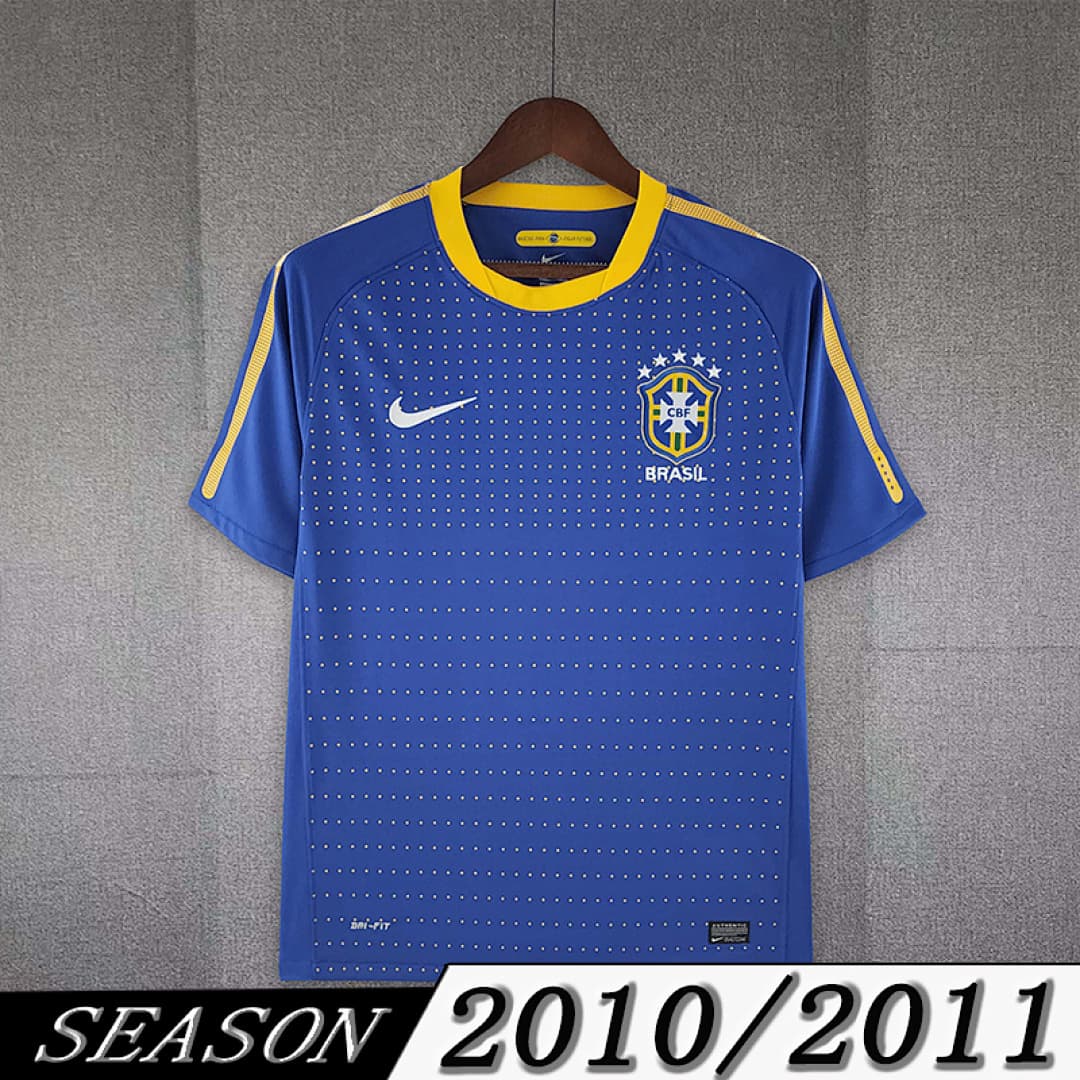 Camisola Retrô Seleção do Brasil 2010 Away