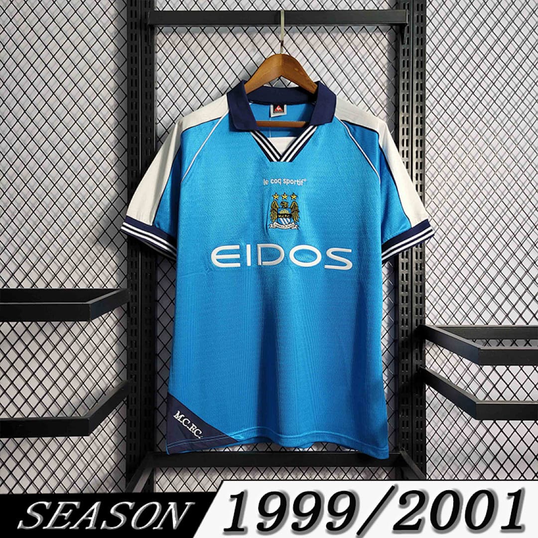 Camisola Retrô Manchester City 1999/01