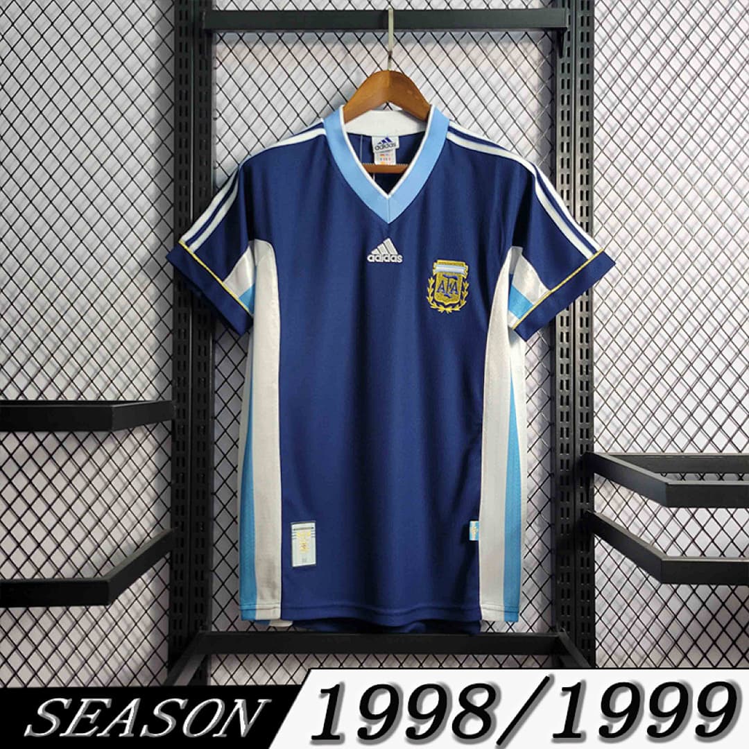 Camisola Retrô Seleção da Argentina 1998 Away