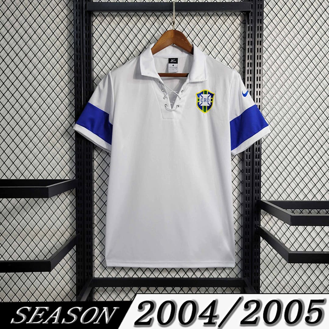 Camisola Retrô Seleção do Brasil 2004 Away
