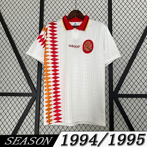 Camisola Retrô Seleção da Espanha 1994 Away