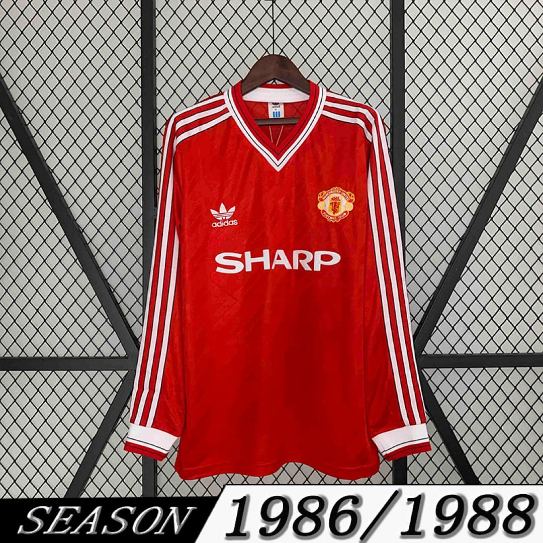 Camisola Retrô Manchester United 1986/88