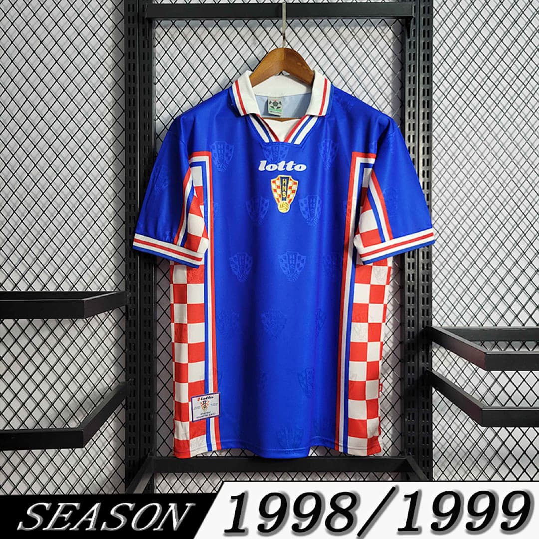 Camisola Retrô Seleção da Croácia 1998 Away