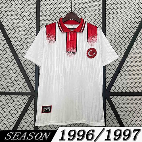 Camisola Retrô Seleção da Turquia 1996 Away