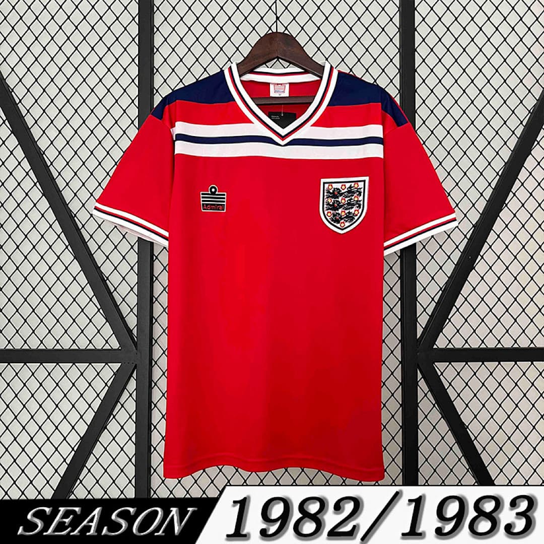 Camisola Retrô Seleção da Inglaterra 1982 Away