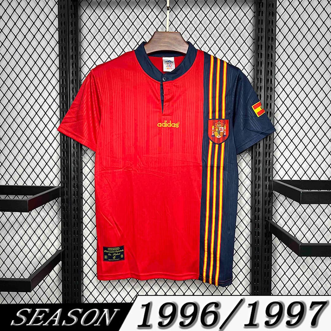 Camisola Retrô Seleção da Espanha 1996