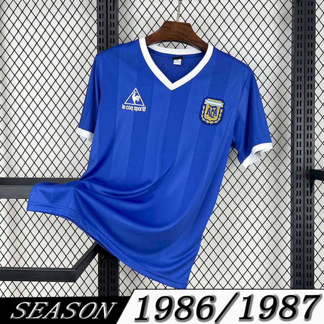 Camisola Retrô Seleção da Argentina 1986 Away