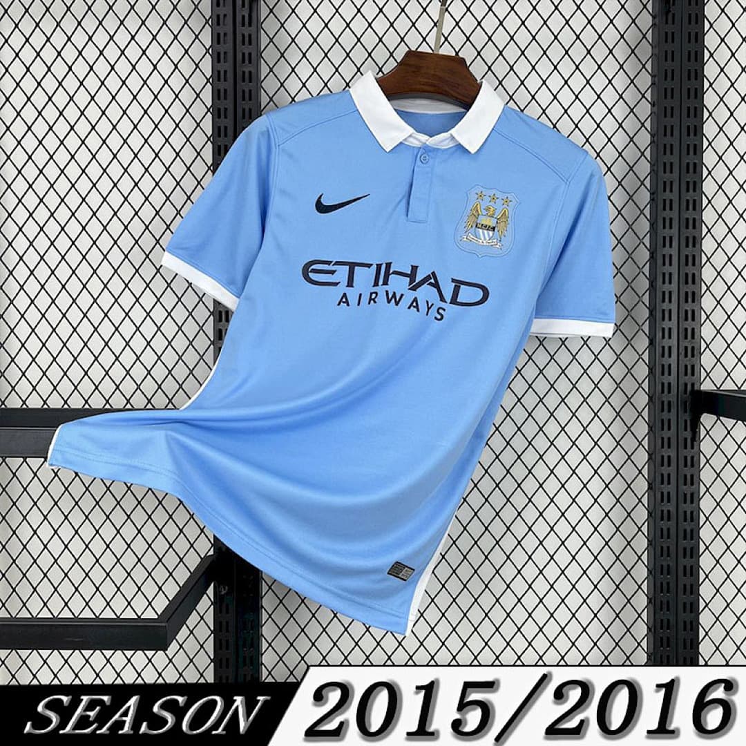 Camisola Retrô Manchester City 2015/16