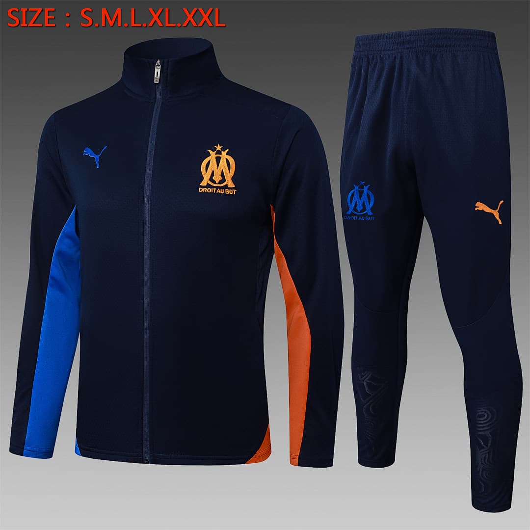 Casaco Marseille 2026/27 — Azul Royal