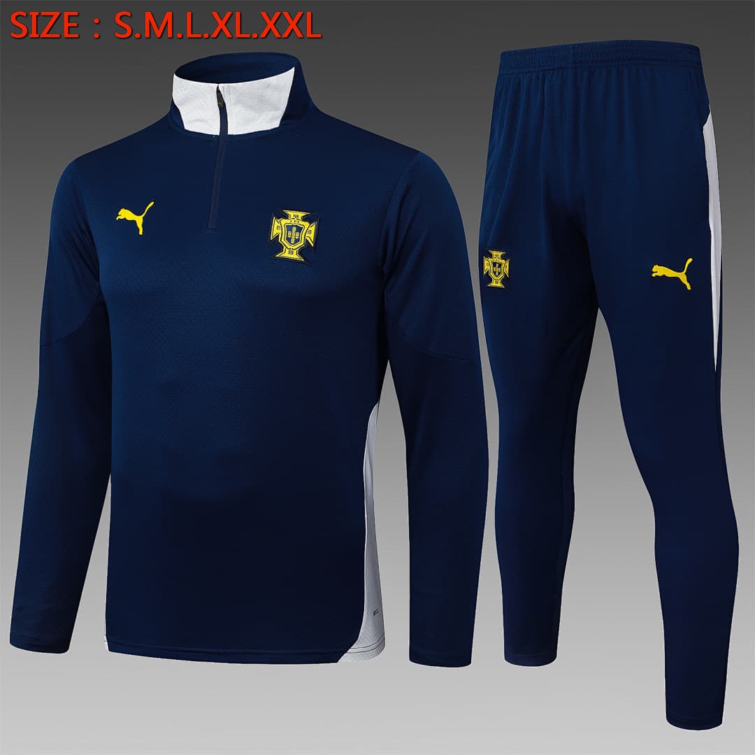 Fato de Treino Seleção de Portugal Manga Longa 2026/27 — Azul Royal