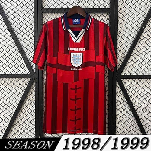 Camisola Retrô Seleção da Inglaterra 1998 Away
