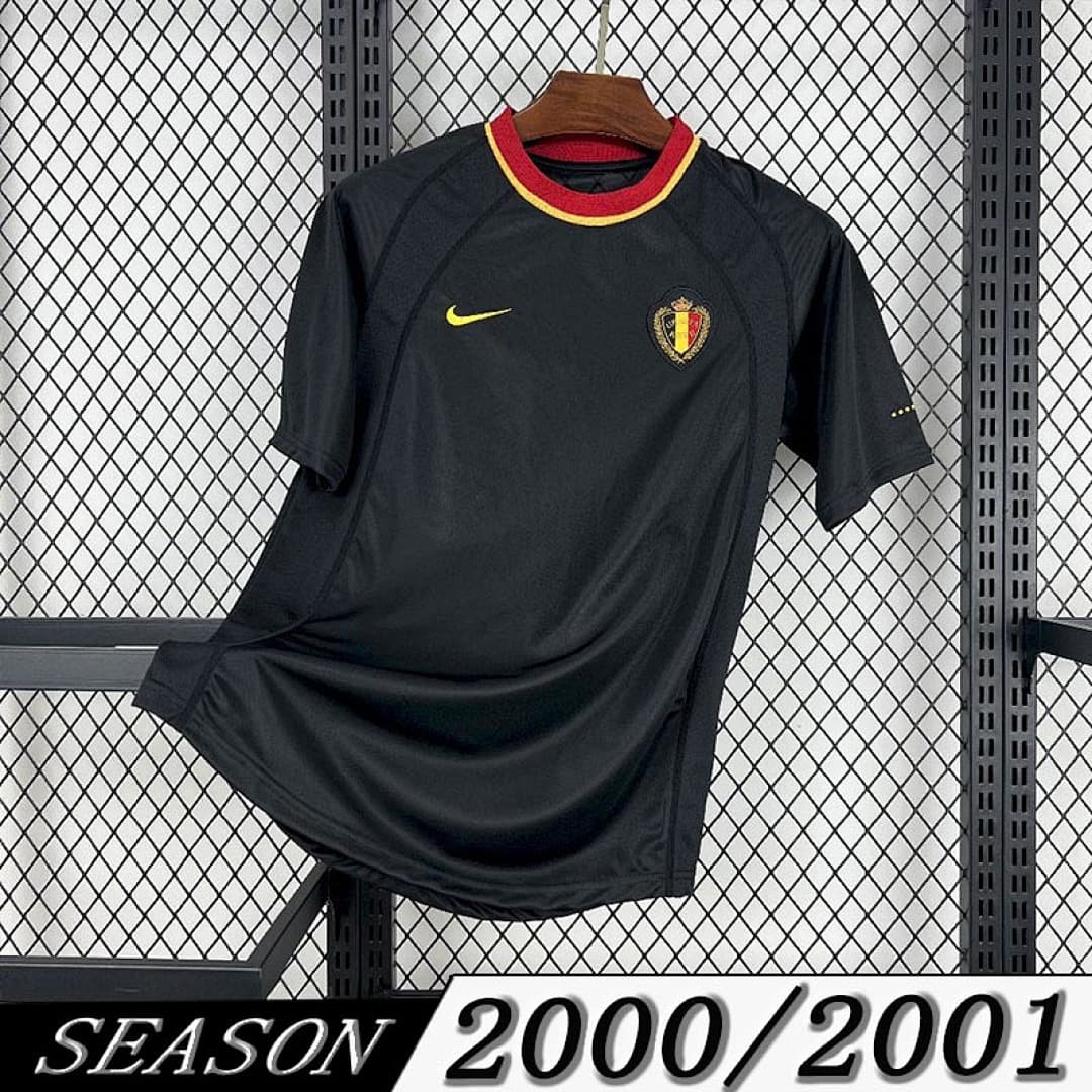 Camisola Retrô Seleção da Bélgica 2000 Away