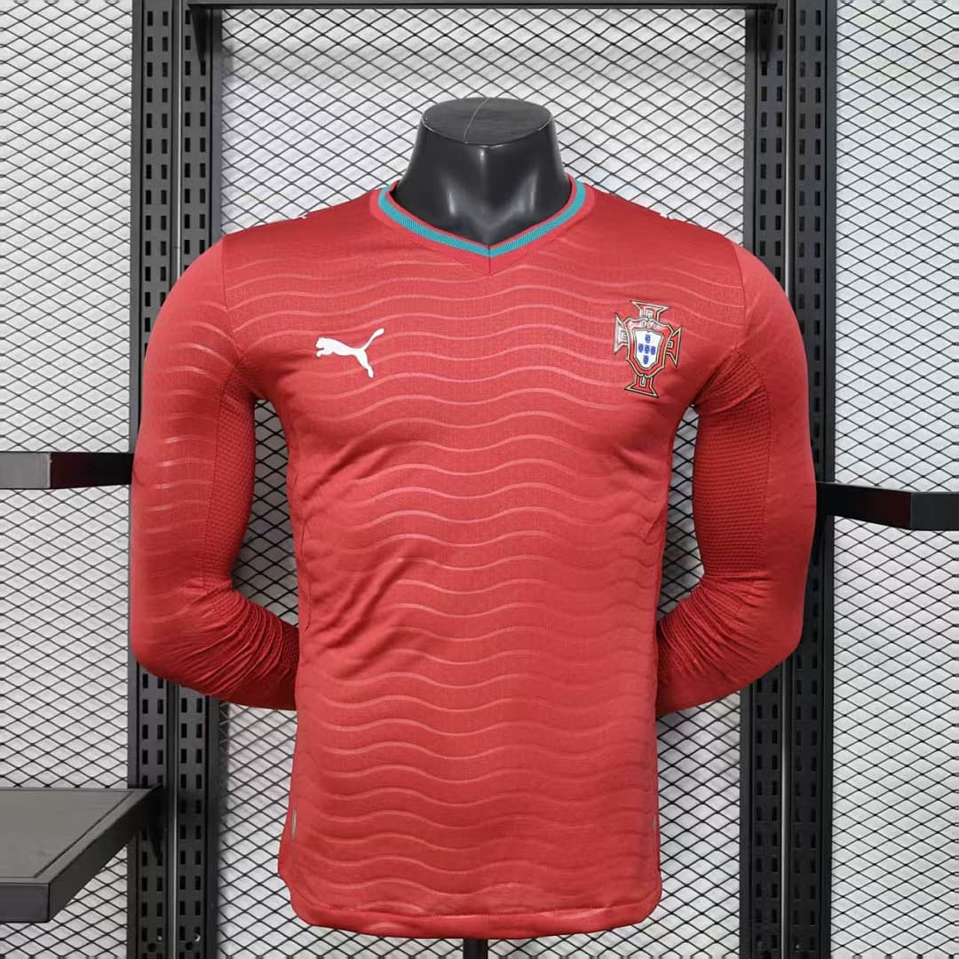 Camisola Manga Longa Seleção de Portugal Home 2026/27 — Versão Jogador