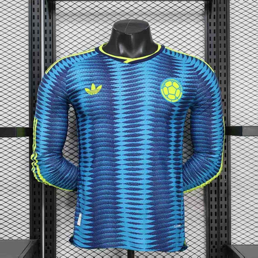 Camisola Manga Longa Seleção da Colômbia Away 2026/27 — Versão Jogador