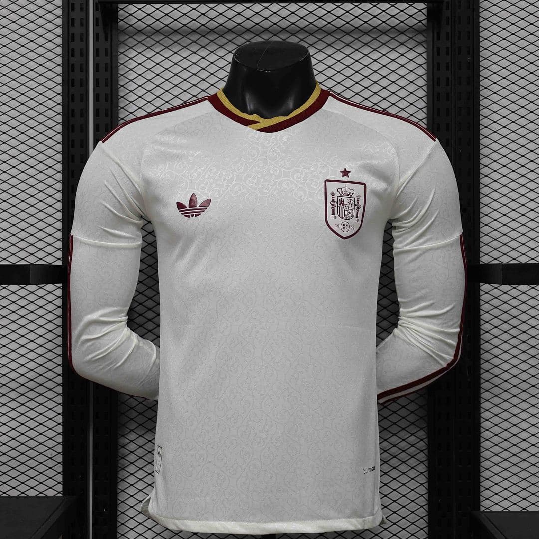 Camisola Manga Longa Seleção da Espanha Away 2026/27 — Versão Jogador