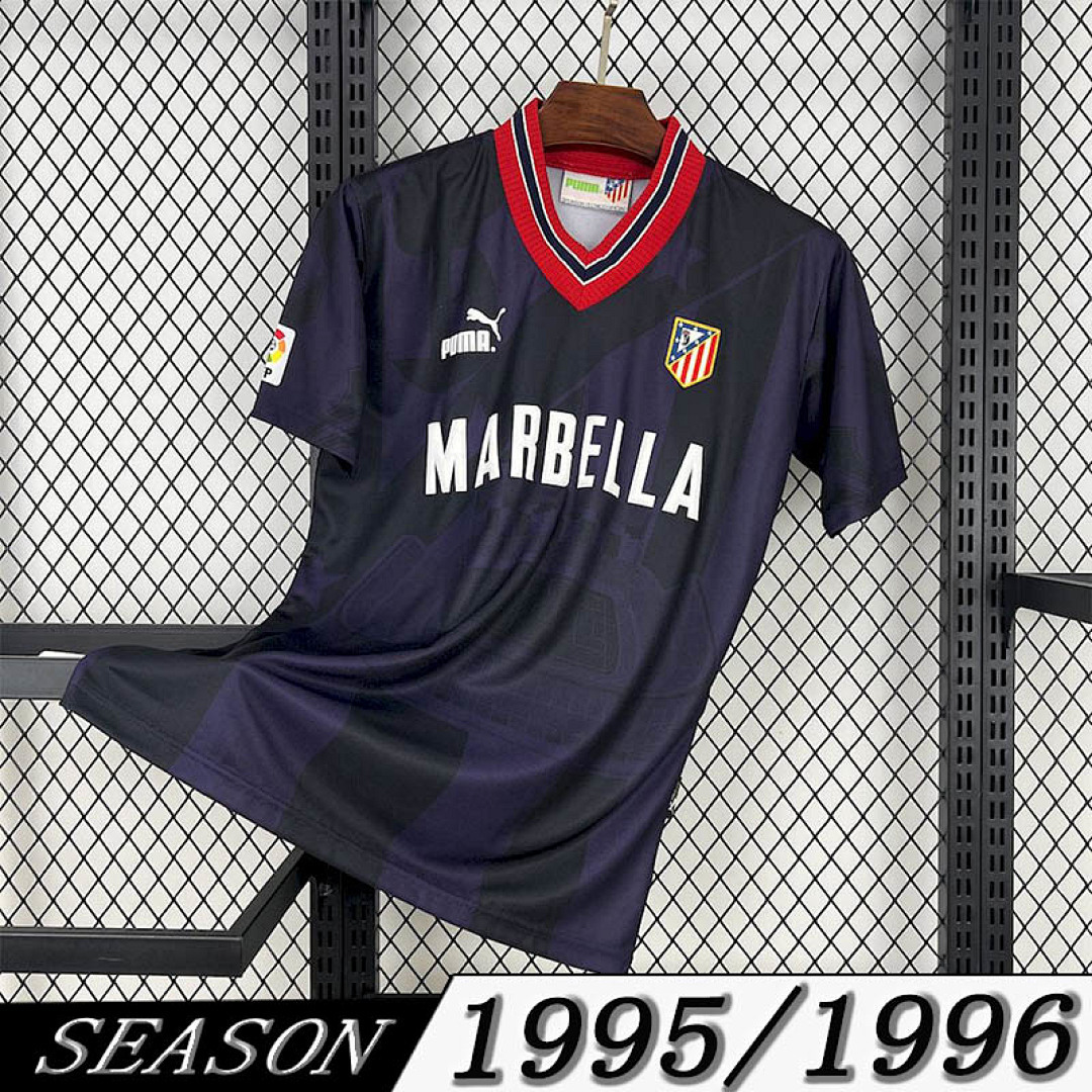 Camisola Retrô Atlético de Madrid 1995/96 Away 1
