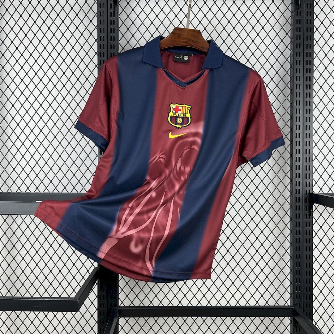Camisola Retrô Barcelona 2000/01 Especial 7