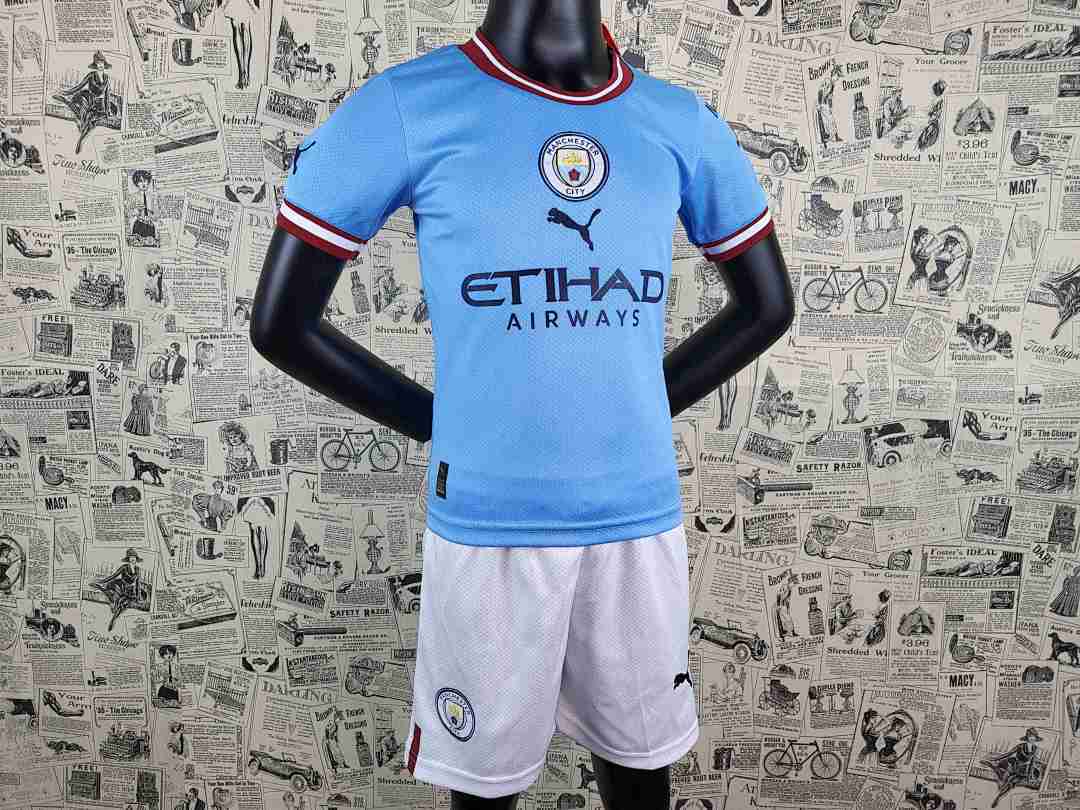 Camisola Manchester City Infantil Home 2025/26 4