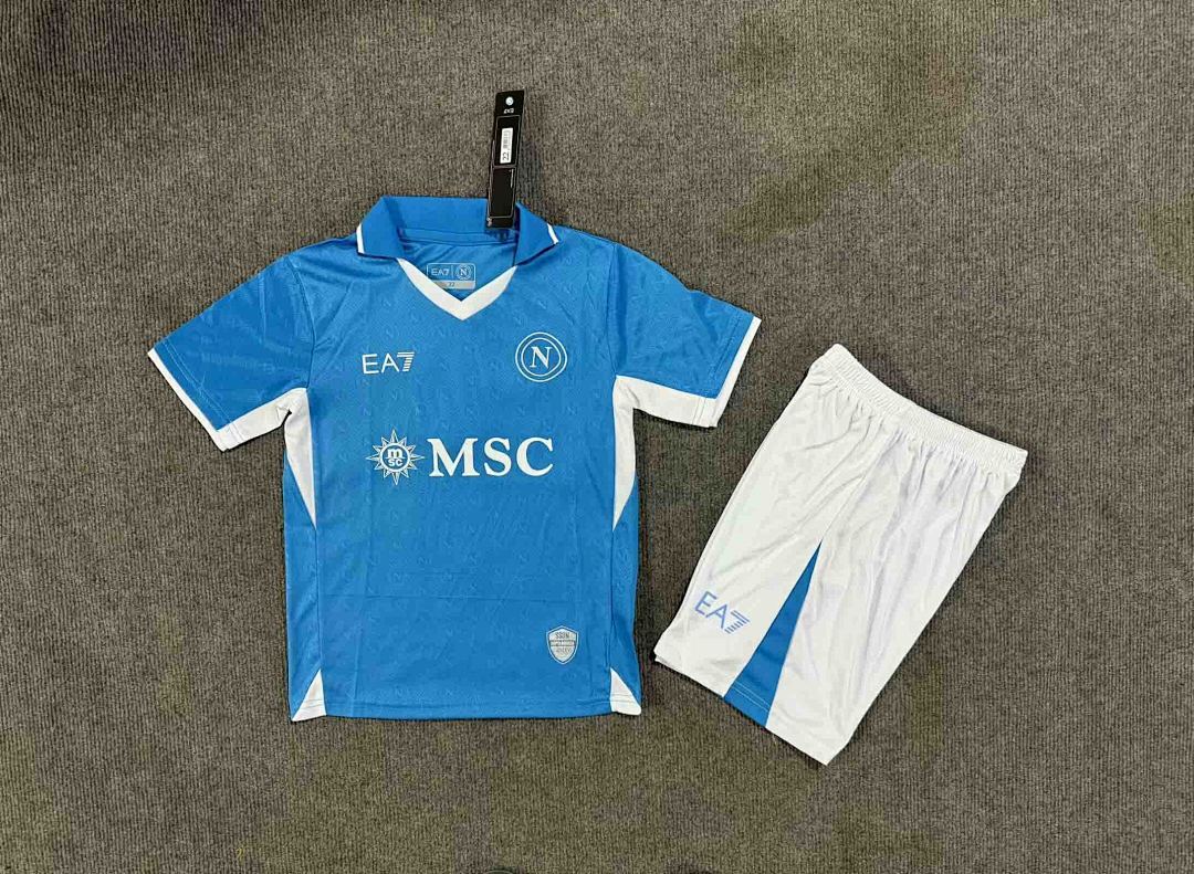 Camisola Napoli Infantil Home 2025/26 3