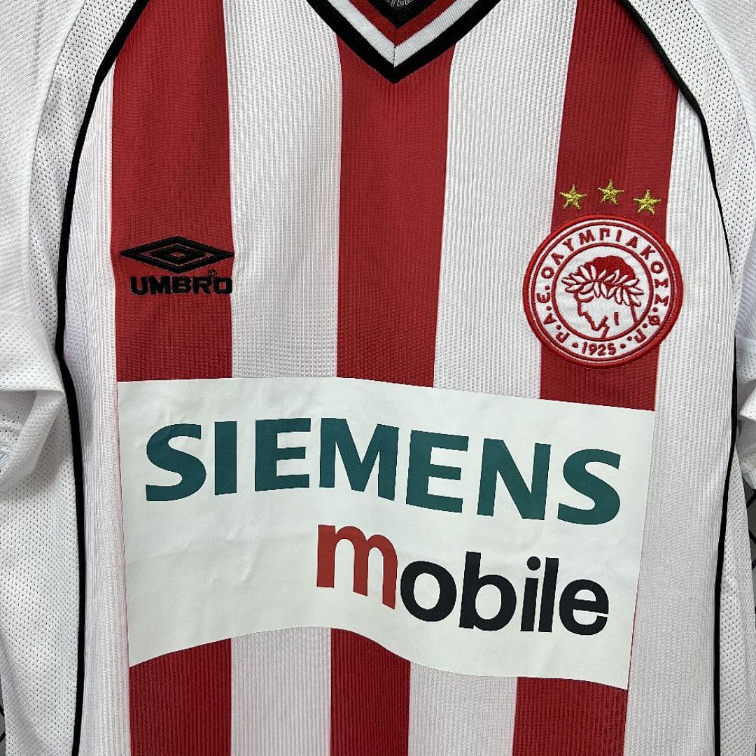 Camisola Retrô Olympiacos 2001/02 6