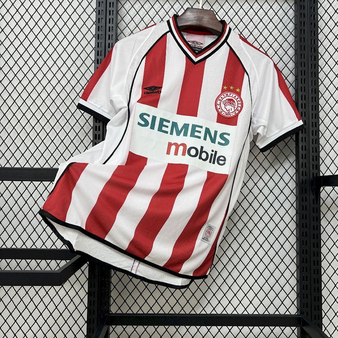 Camisola Retrô Olympiacos 2001/02