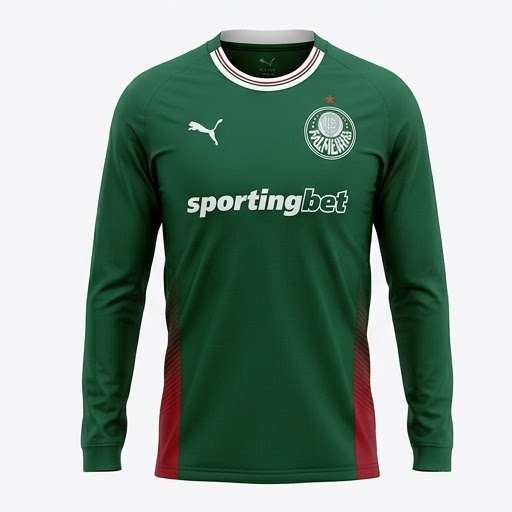 Camisola Palmeiras Home Manga Longa 2026/27 1