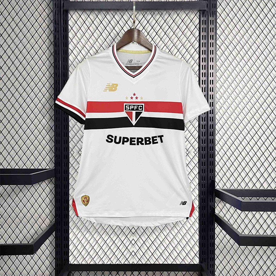 Camisola São Paulo Feminina Home 2025/26 2
