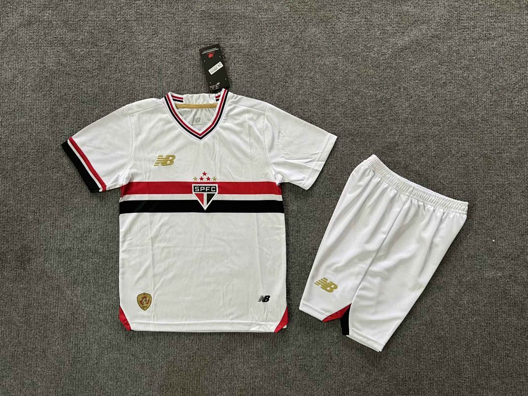 Camisola São Paulo Infantil Home 2025/26 2