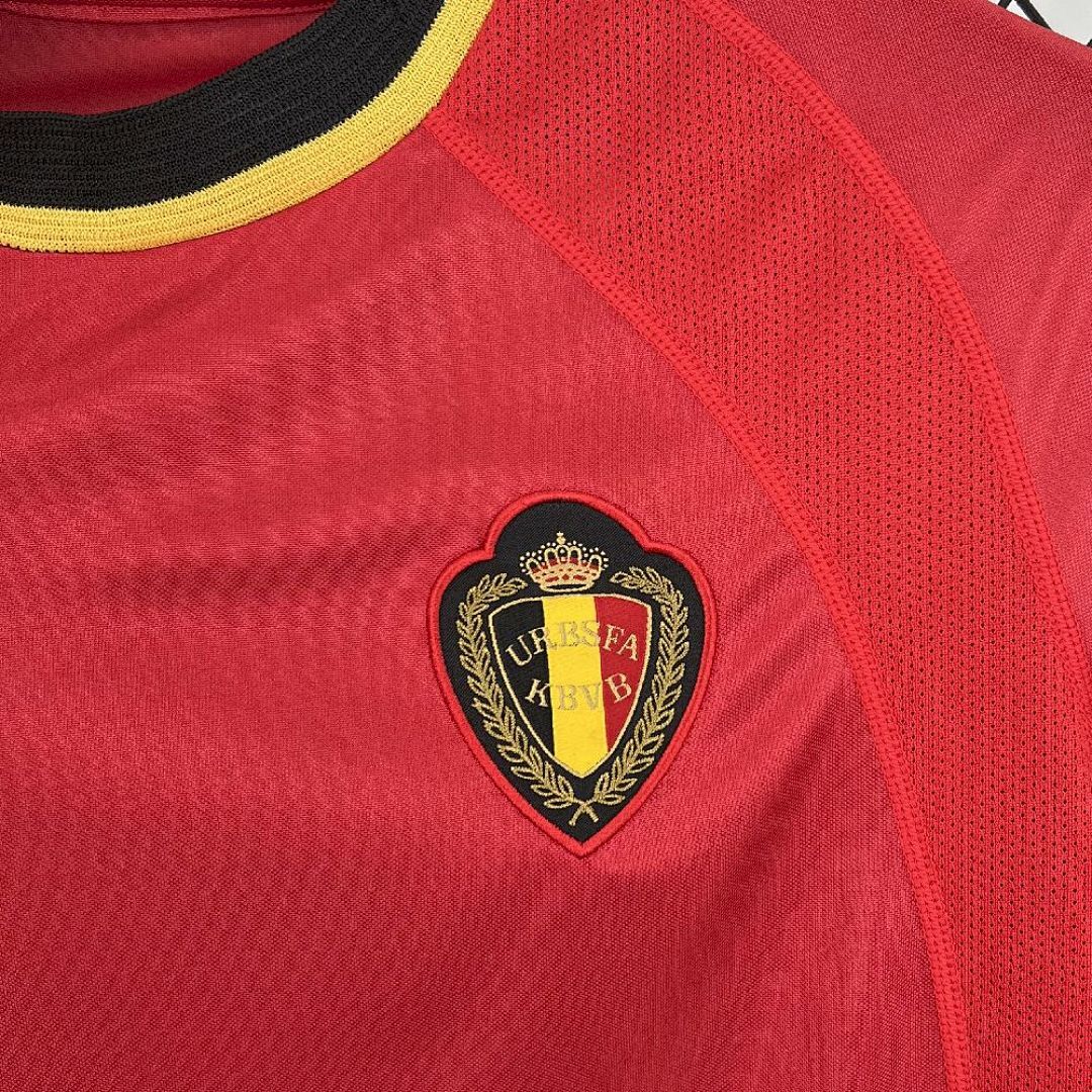 Camisola Retrô Seleção Bélgica 2000 4