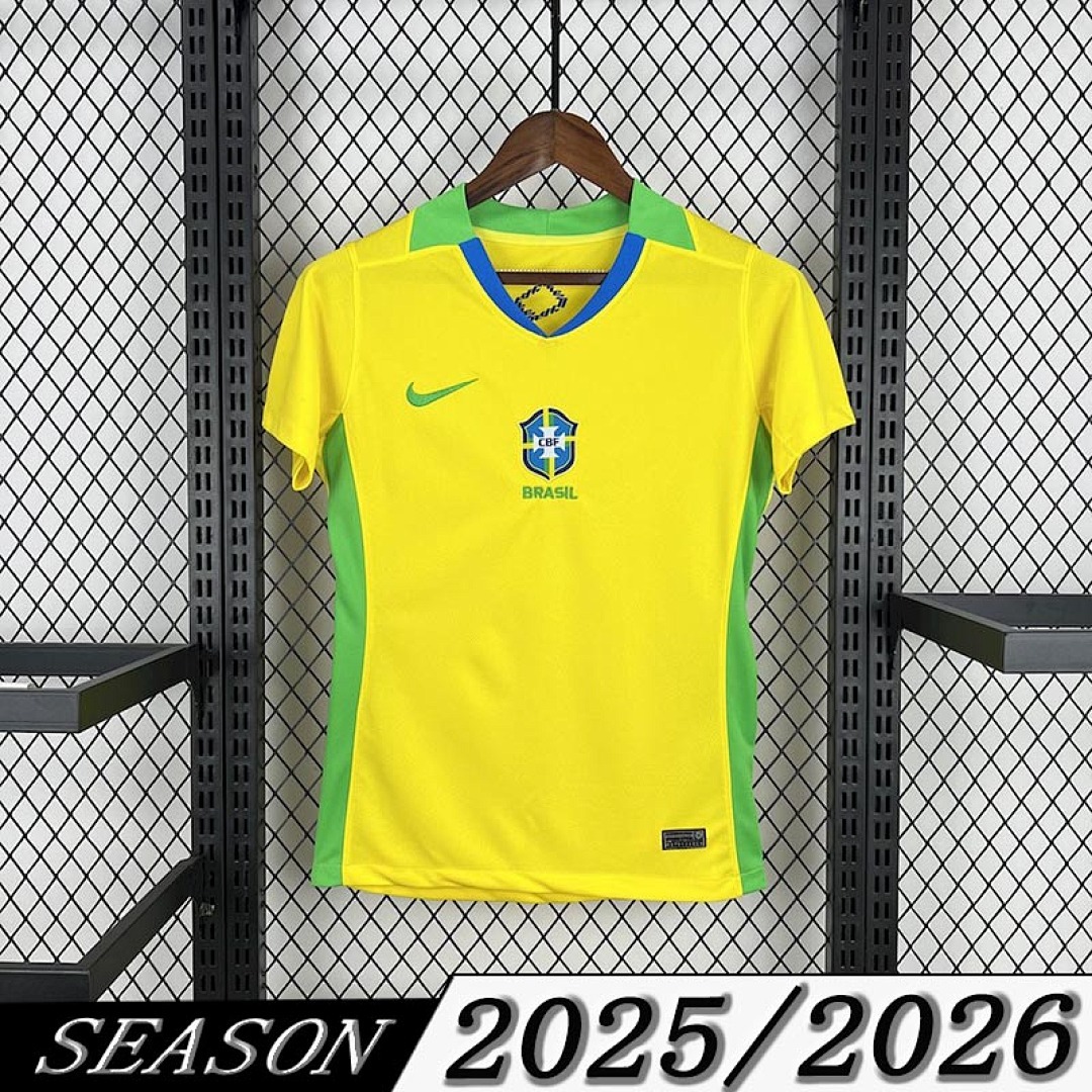 Camisola Brasil Feminina Home 2025/26 1