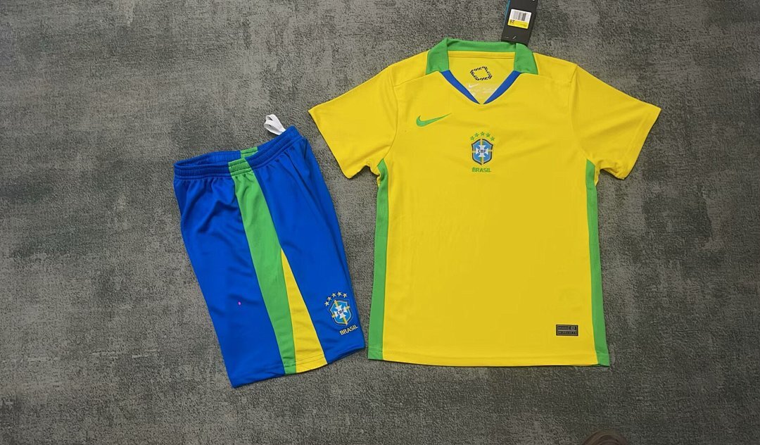 Camisola Brasil Infantil Home 2025/26 3