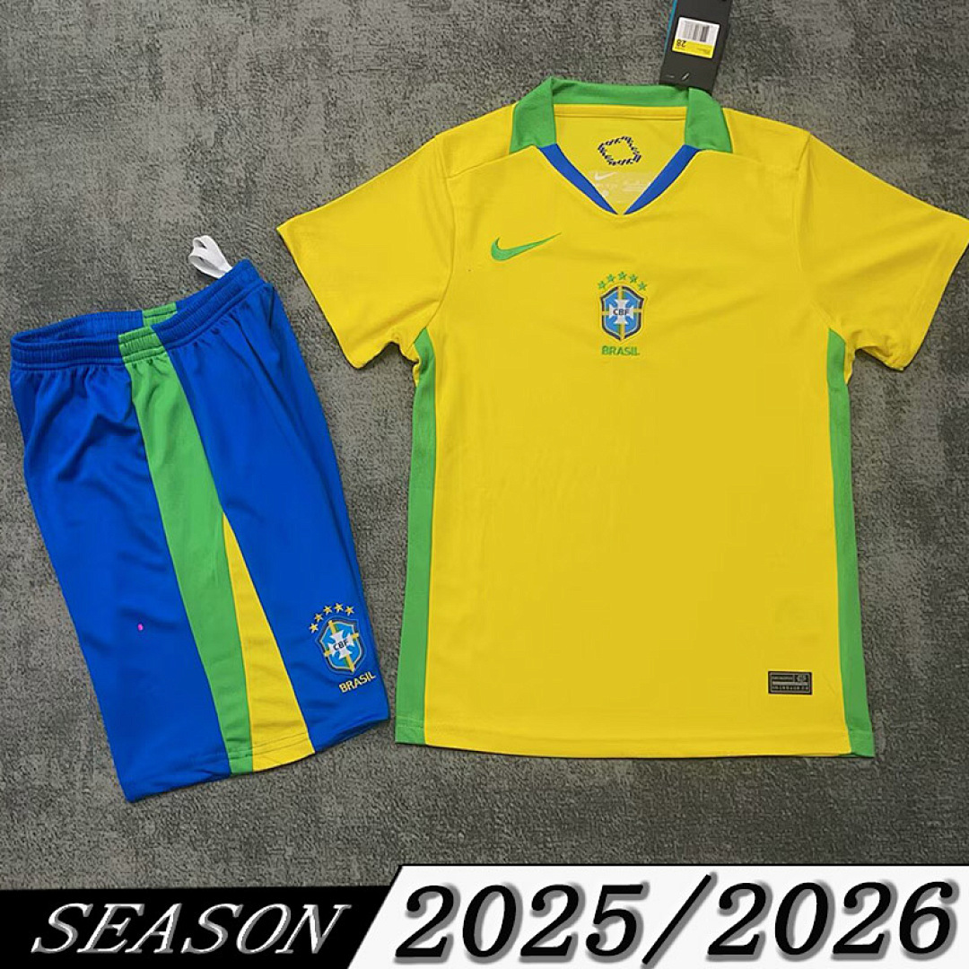 Camisola Brasil Infantil Home 2025/26 1