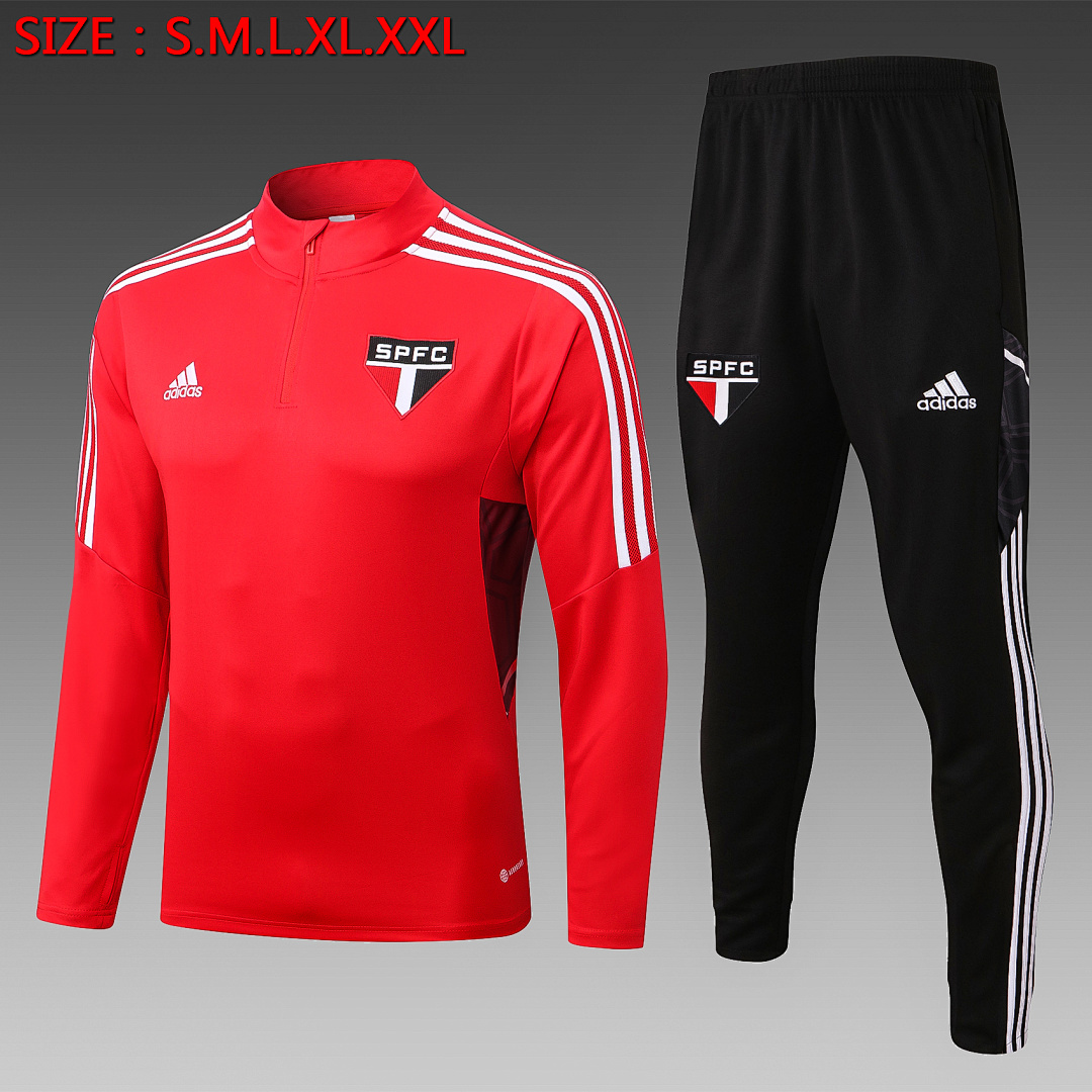 Fato de Treino Sao Paulo Manga Longa 2026/27 — Vermelho 1