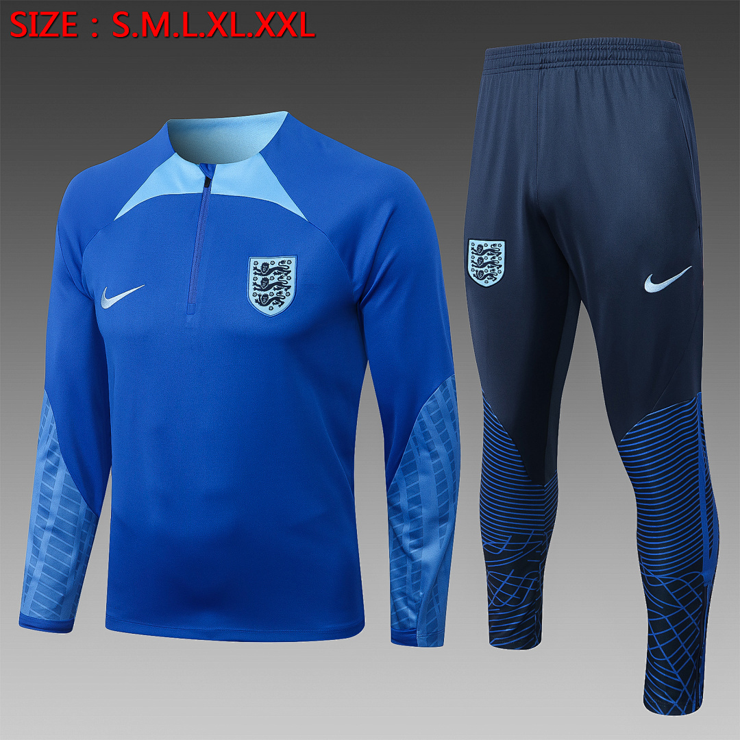 Fato de Treino Seleção da Inglaterra Manga Longa 2026/27 — Azul Colorido 1