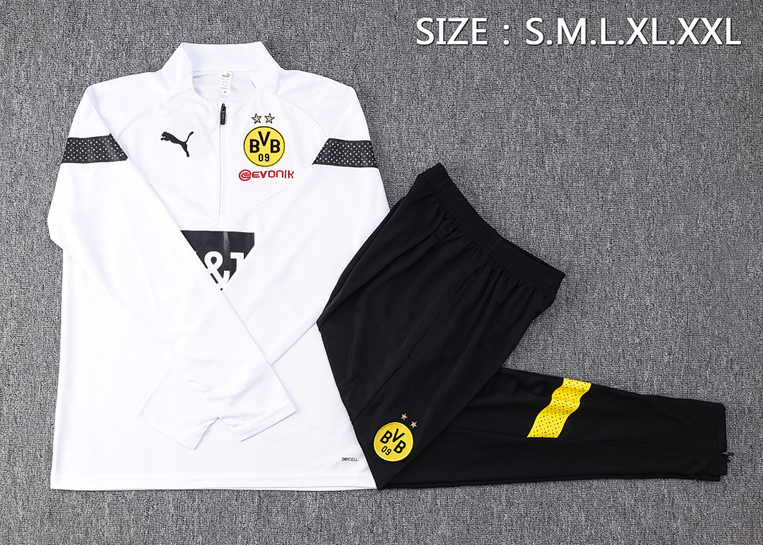 Fato de Treino Borussia Dortmund Manga Longa 2026/27 — Branco 2